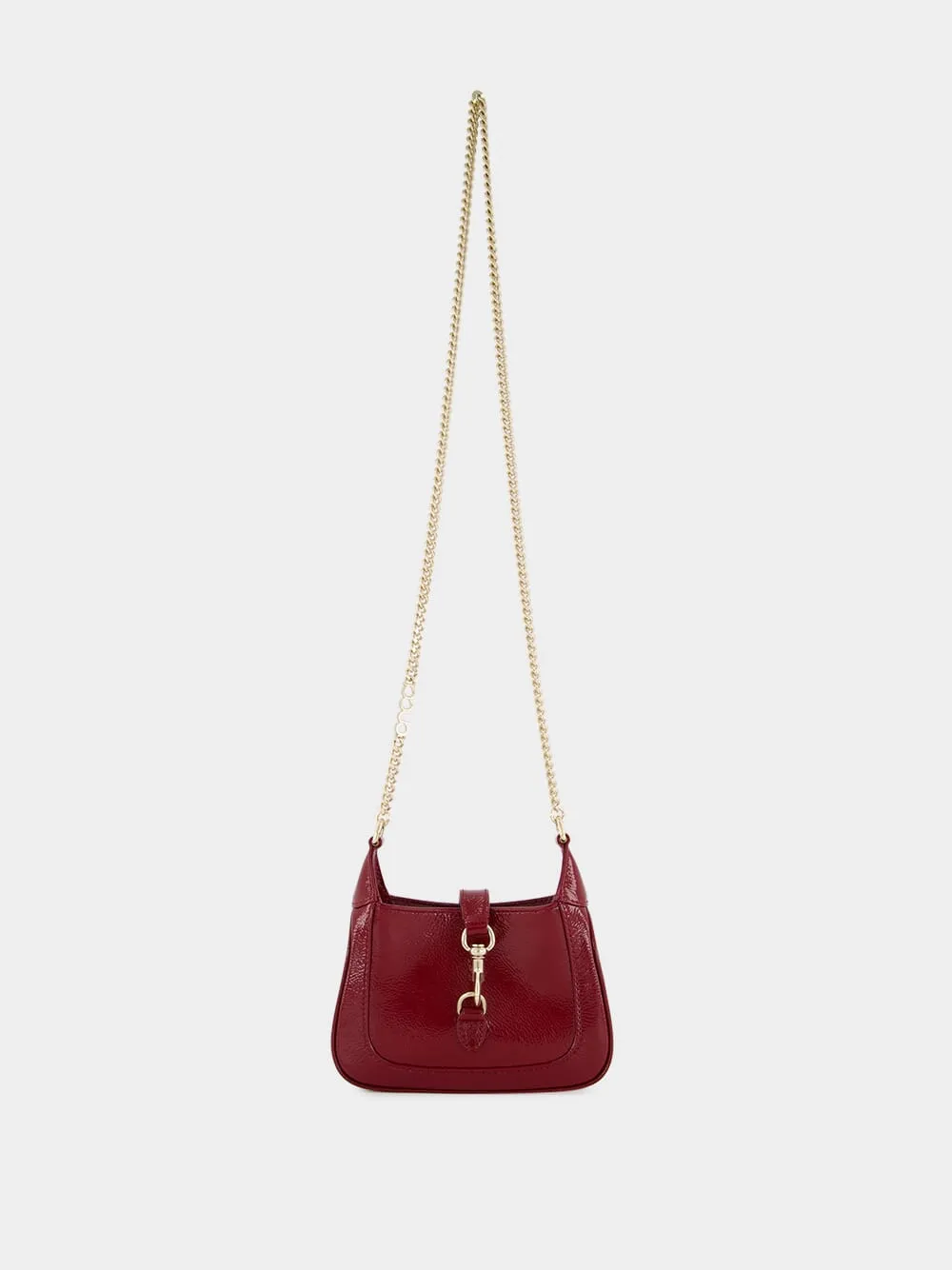 Jackie Notte Mini Rosso Ancora Patent Chain Bag sold by Fashion Clinic product image thumbnail 2