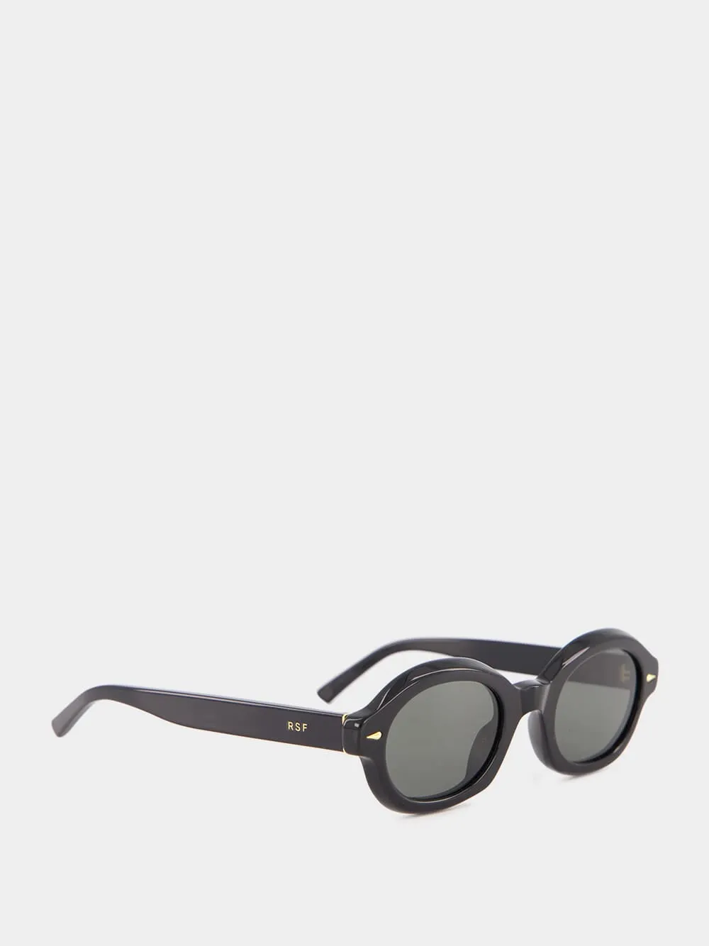 Black Marzo Oval Sunglasses sold by Fashion Clinic product image thumbnail 3