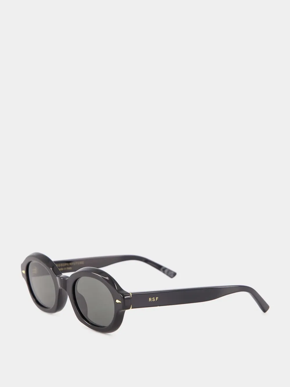 Black Marzo Oval Sunglasses sold by Fashion Clinic product image thumbnail 4