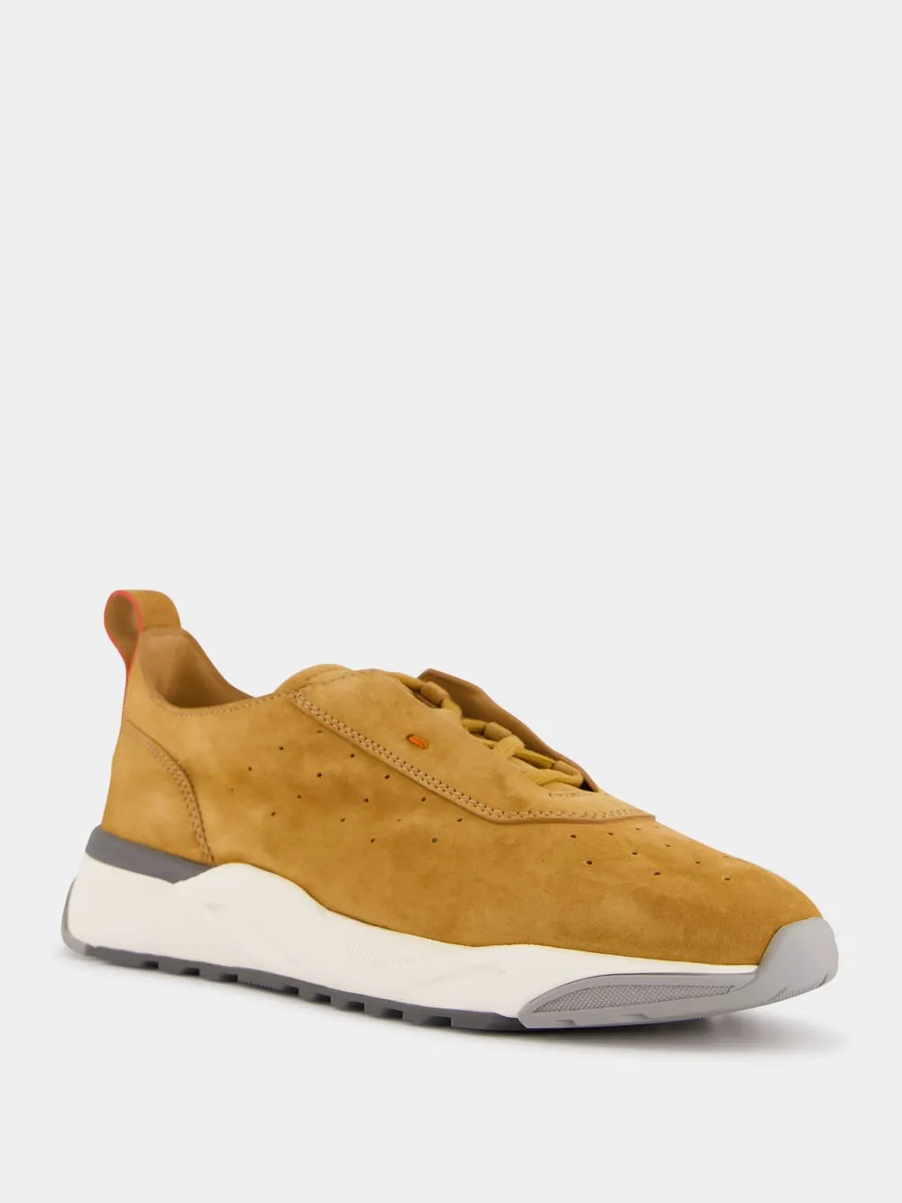 Gold Brown Suede Sneakers sold by Fashion Clinic product image thumbnail 2