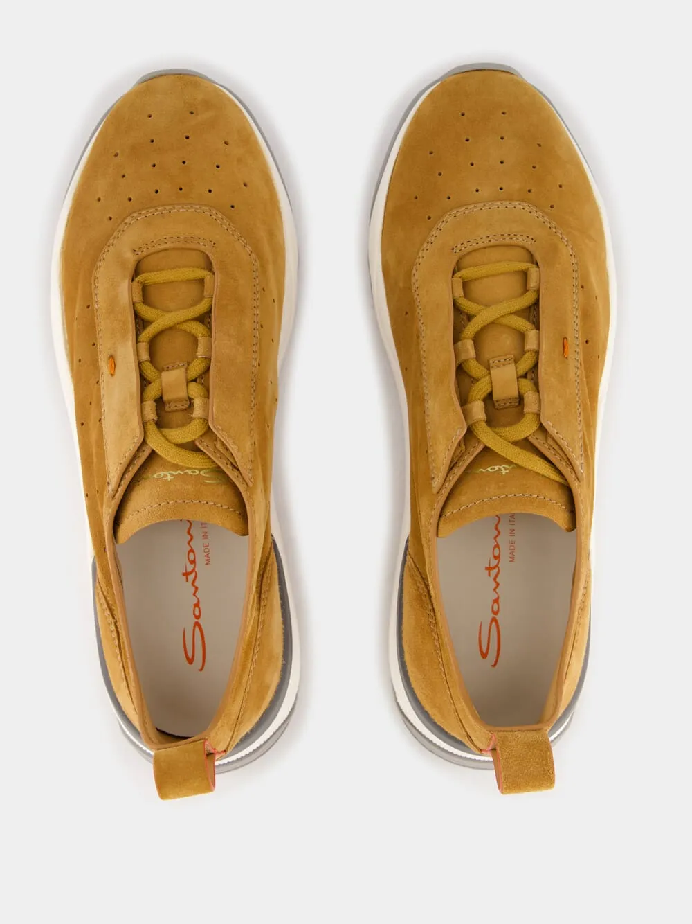 Gold Brown Suede Sneakers sold by Fashion Clinic product image thumbnail 4