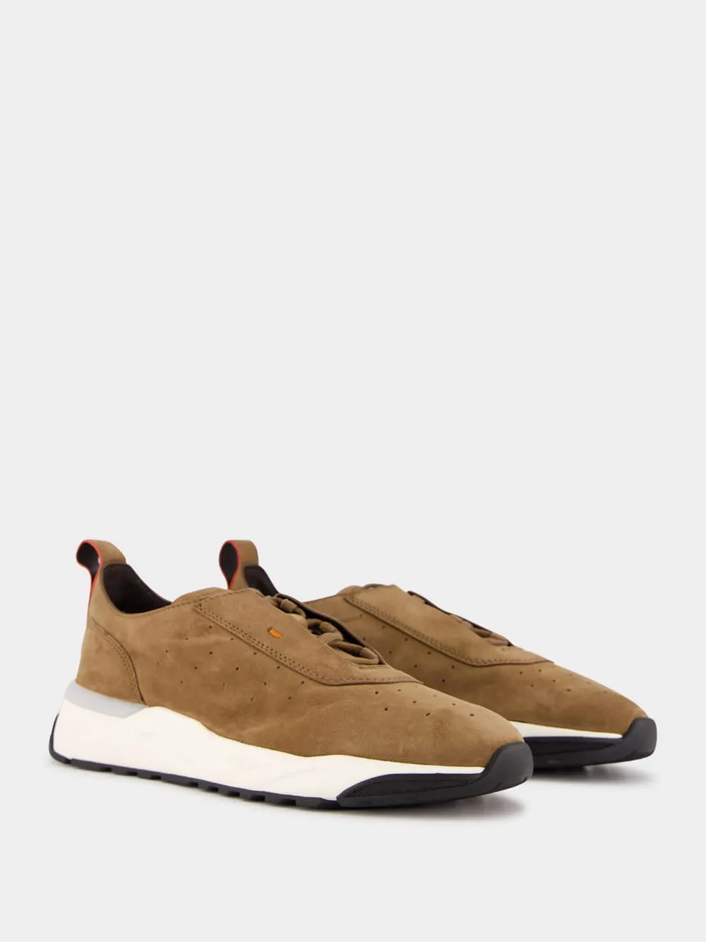 Dark Brown Suede Sneakers sold by Fashion Clinic product image thumbnail 3