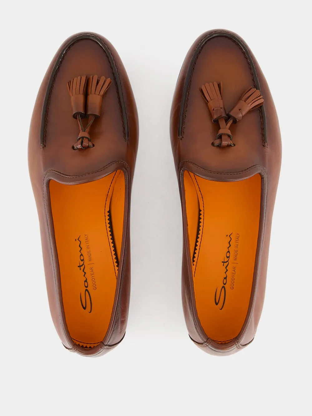 Brown Leather Loafer with Tassel sold by Fashion Clinic product image thumbnail 4