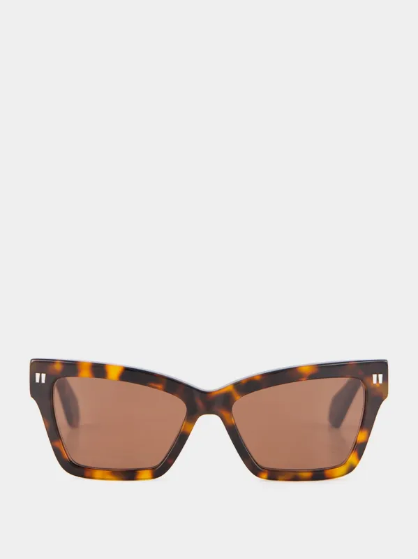 Tortoiseshell Brown Cincinnati Sunglasses sold by Fashion Clinic