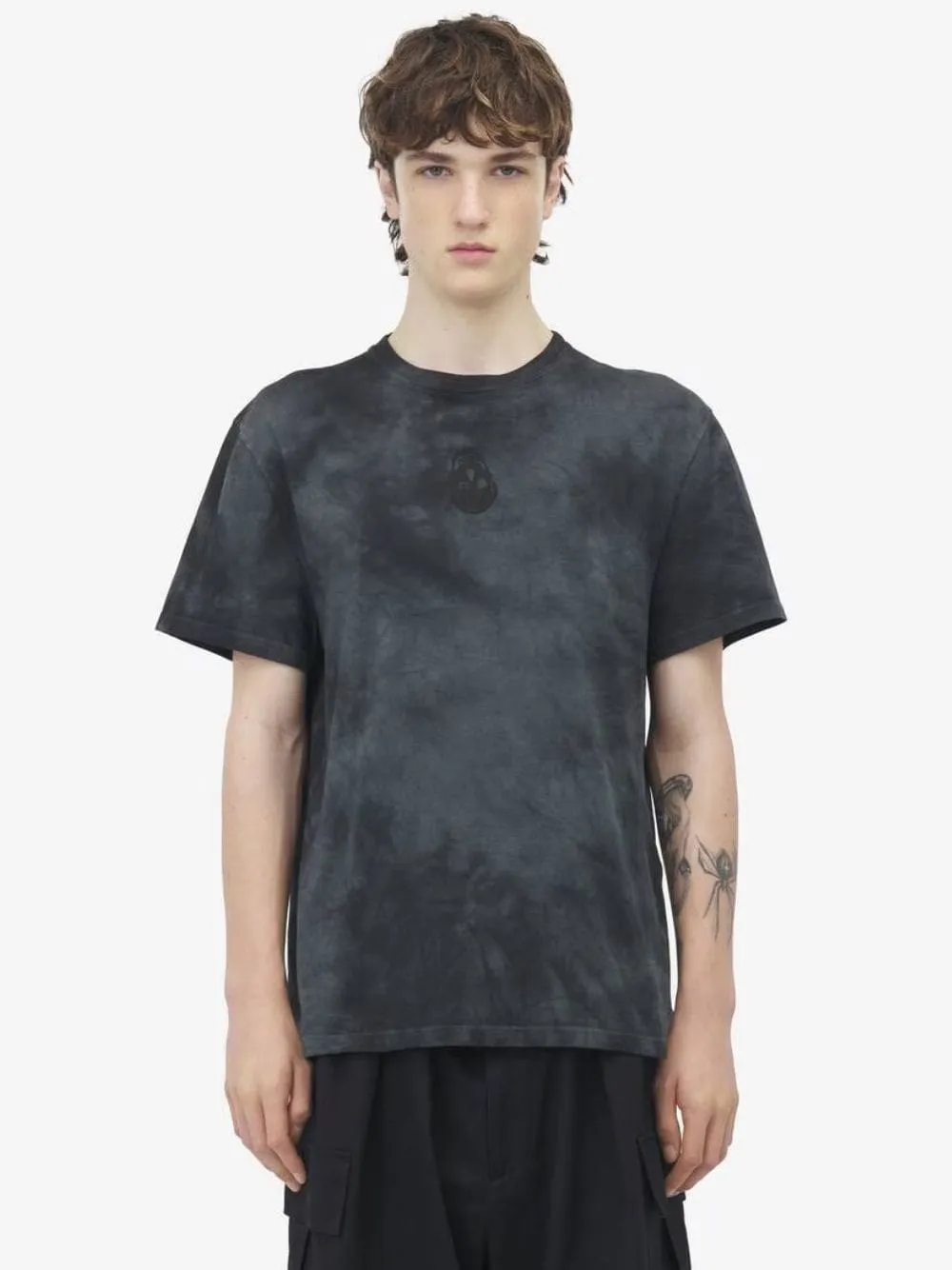 Men's Black Washed Dye T-Shirt sold by Fashion Clinic product image thumbnail 2
