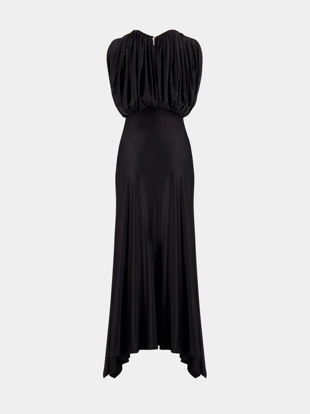 Black Draped Maxi Dress sold by Fashion Clinic product image thumbnail 2
