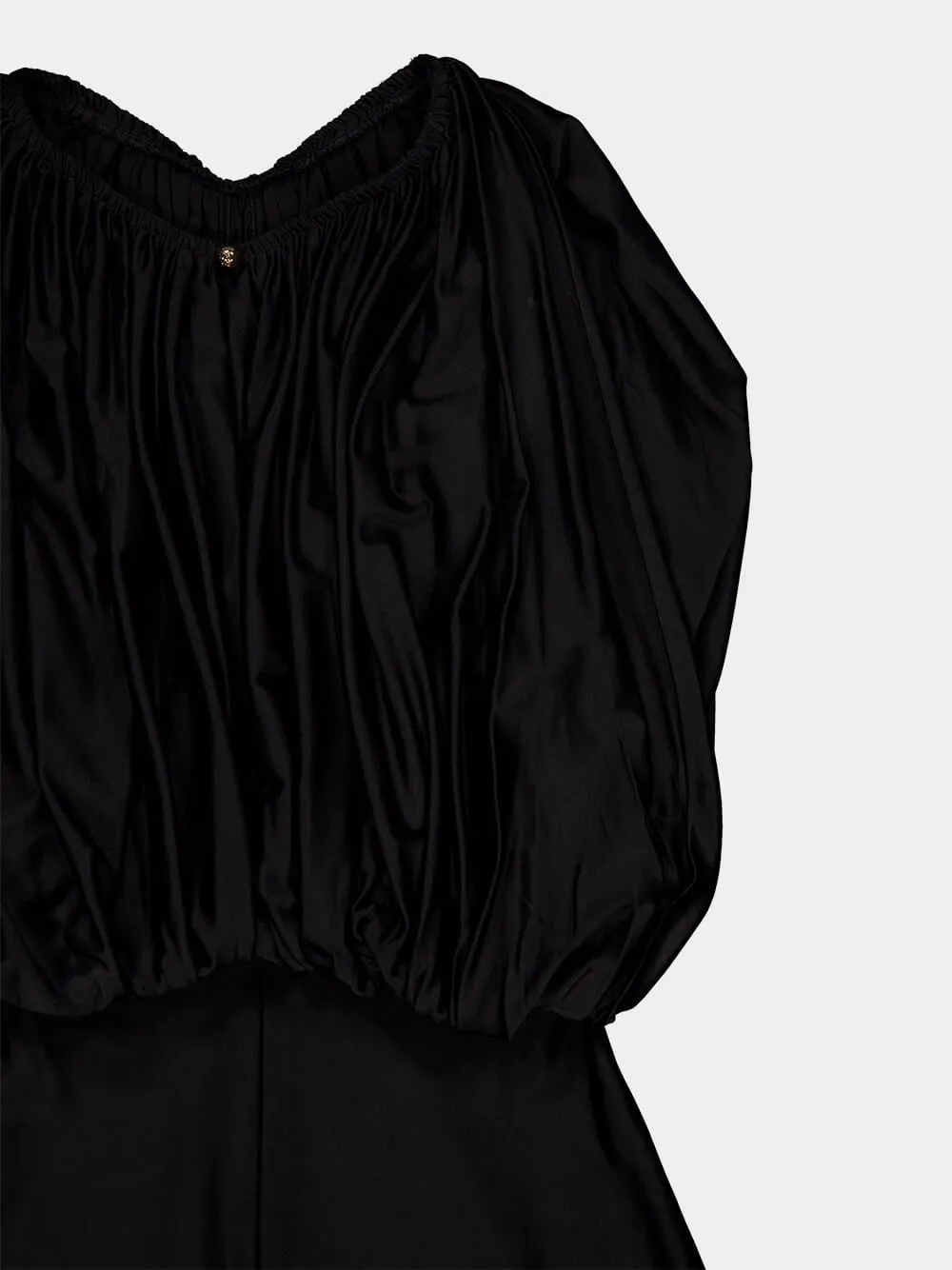 Black Draped Maxi Dress sold by Fashion Clinic product image thumbnail 3