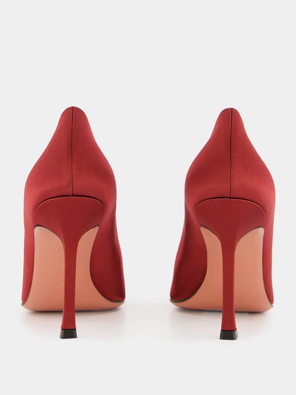 Red Camelia Satin Pumps sold by Fashion Clinic product image thumbnail 5