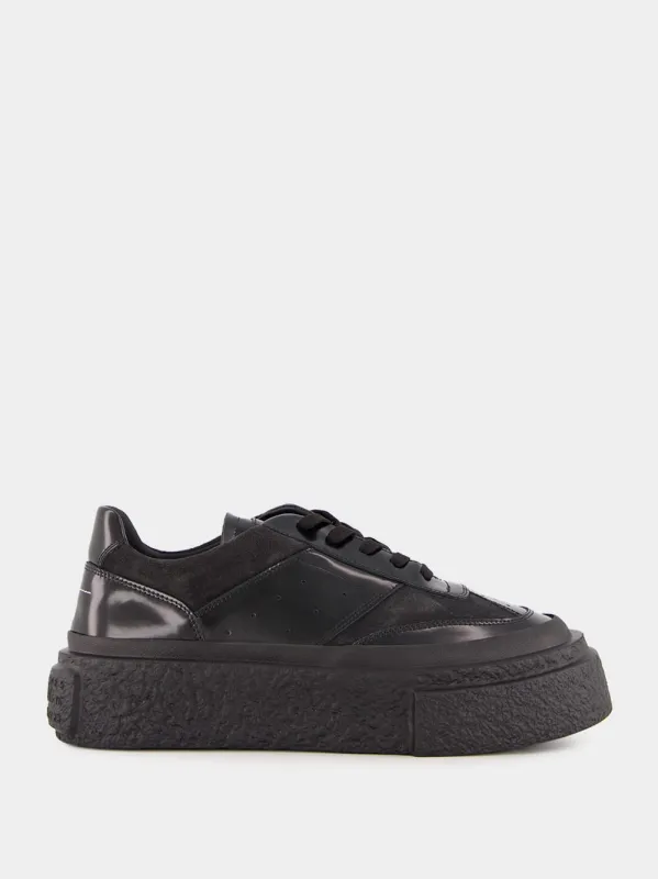 Black Patent Leather Sneakers sold by Fashion Clinic