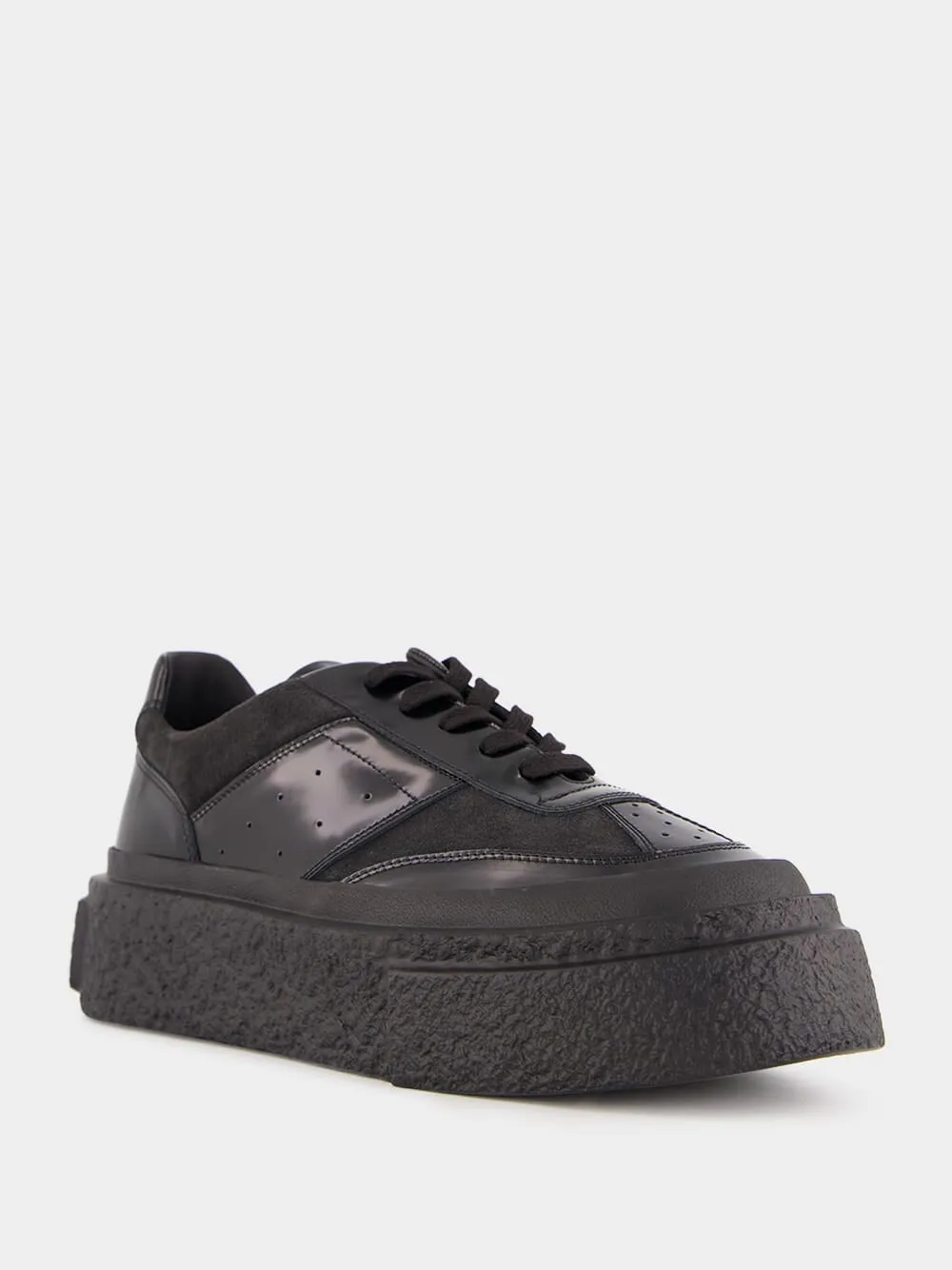 Black Patent Leather Sneakers sold by Fashion Clinic product image thumbnail 2