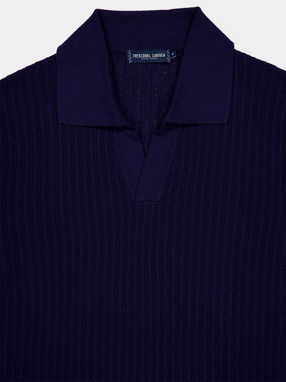 Dusk Chain Stitch Knit Polo sold by Fashion Clinic product image thumbnail 3