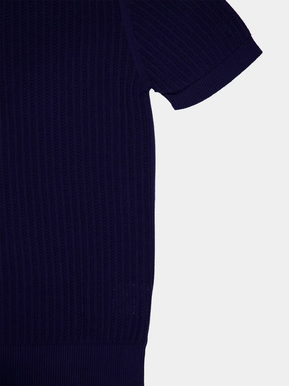 Dusk Chain Stitch Knit Polo sold by Fashion Clinic product image thumbnail 4