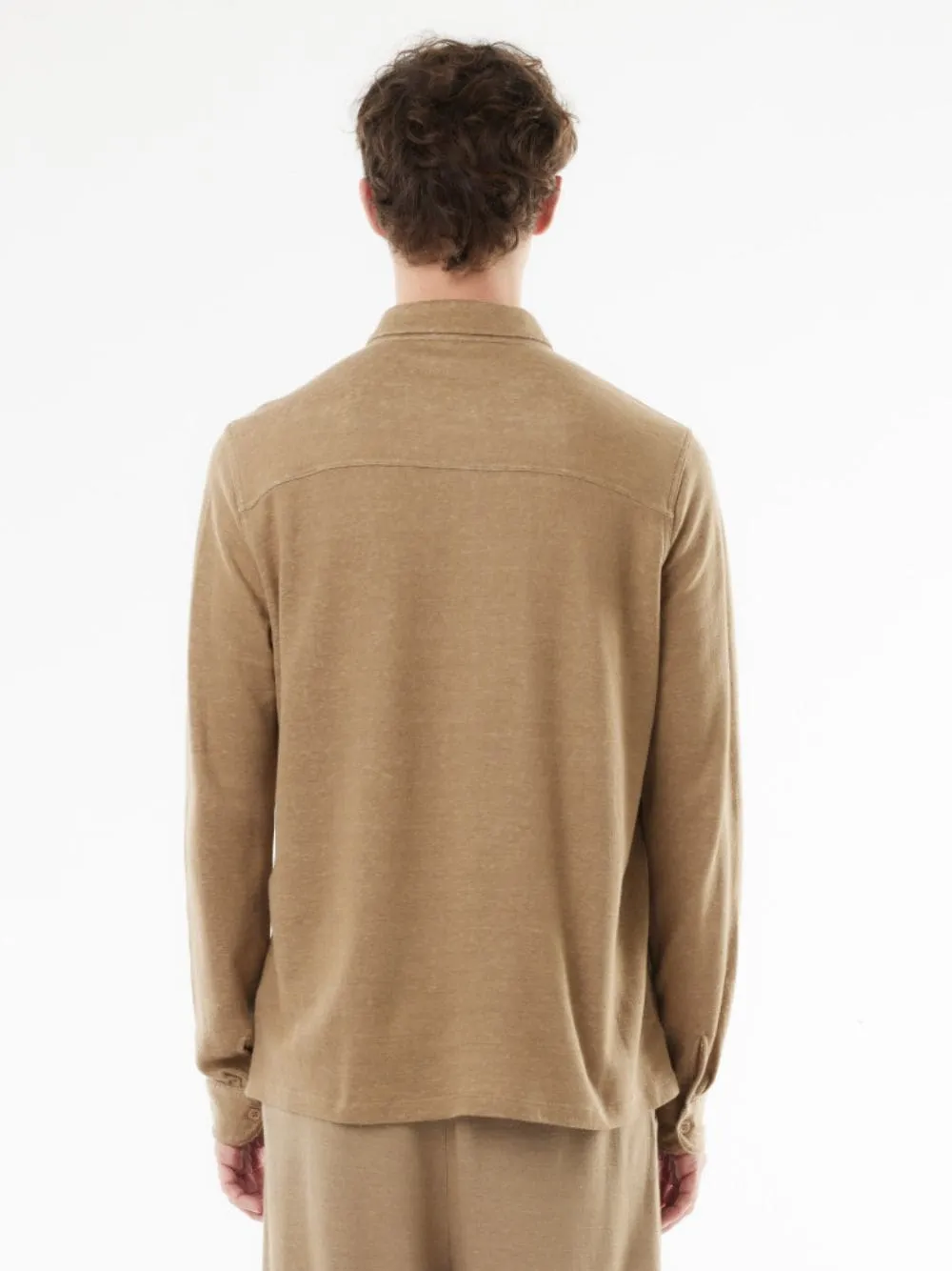 Desert Organic Cotton Linen Long-Sleeved Shirt sold by Fashion Clinic product image thumbnail 4