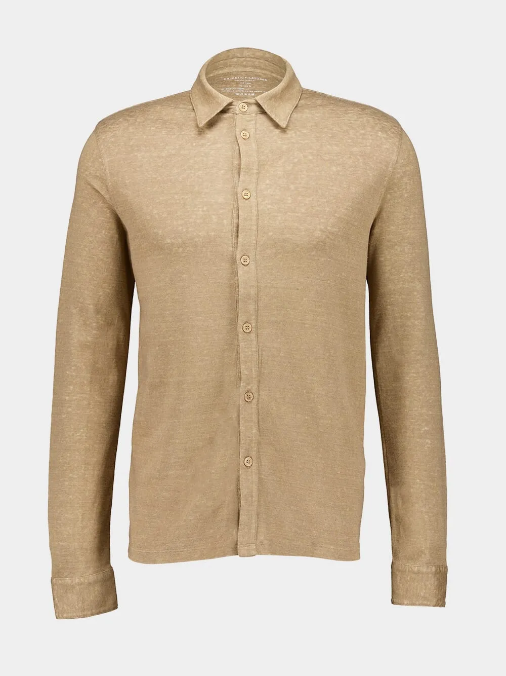 Desert Organic Cotton Linen Long-Sleeved Shirt sold by Fashion Clinic product image thumbnail 2