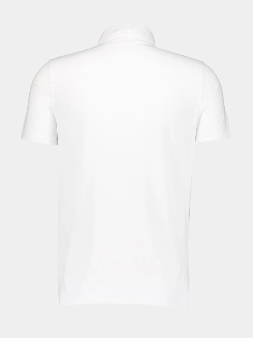 White Organic Cotton Short-Sleeved Polo sold by Fashion Clinic product image thumbnail 2