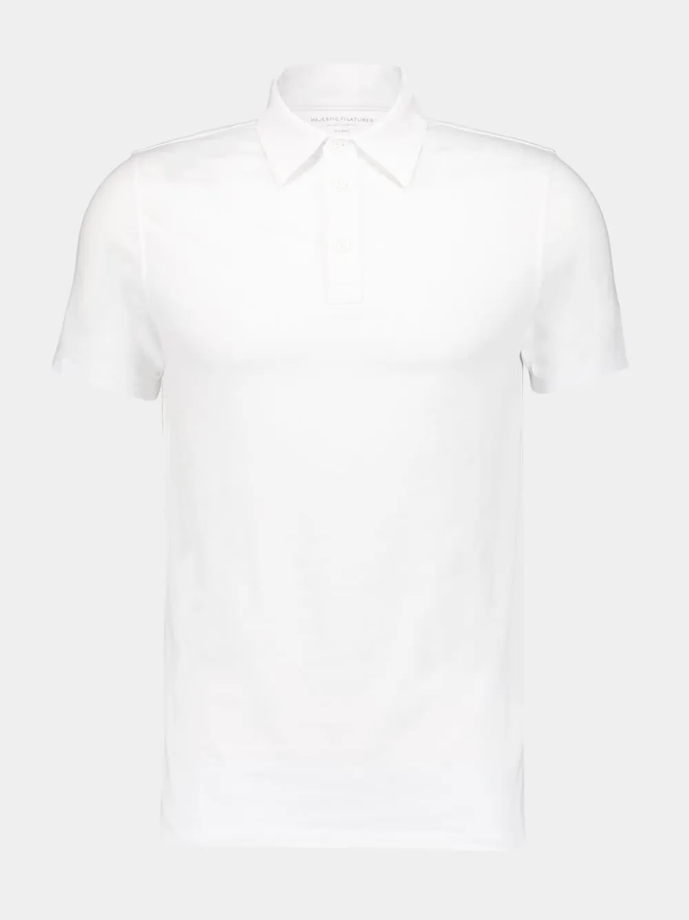 White Organic Cotton Short-Sleeved Polo sold by Fashion Clinic