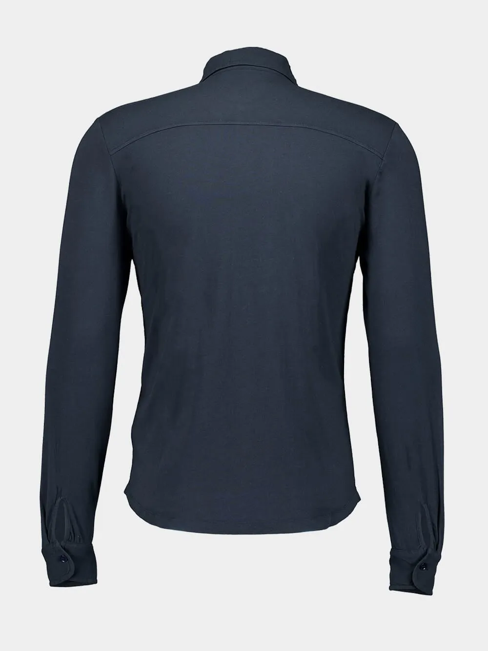 Navy Blue Organic Cotton Artisanal Dyeing Herman Shirt sold by Fashion Clinic product image thumbnail 4