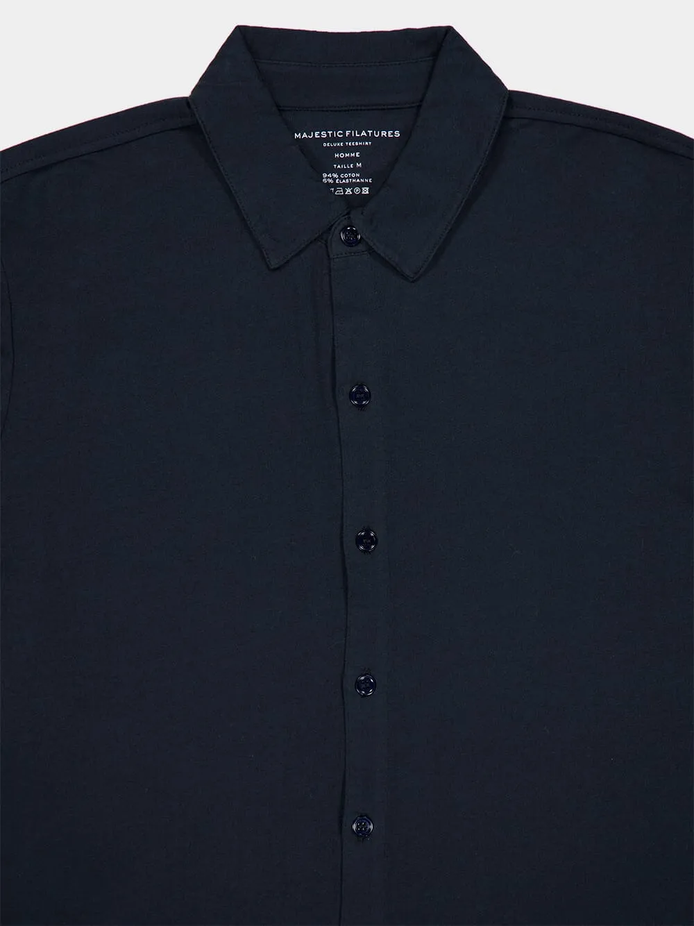 Navy Blue Organic Cotton Artisanal Dyeing Herman Shirt sold by Fashion Clinic product image thumbnail 5