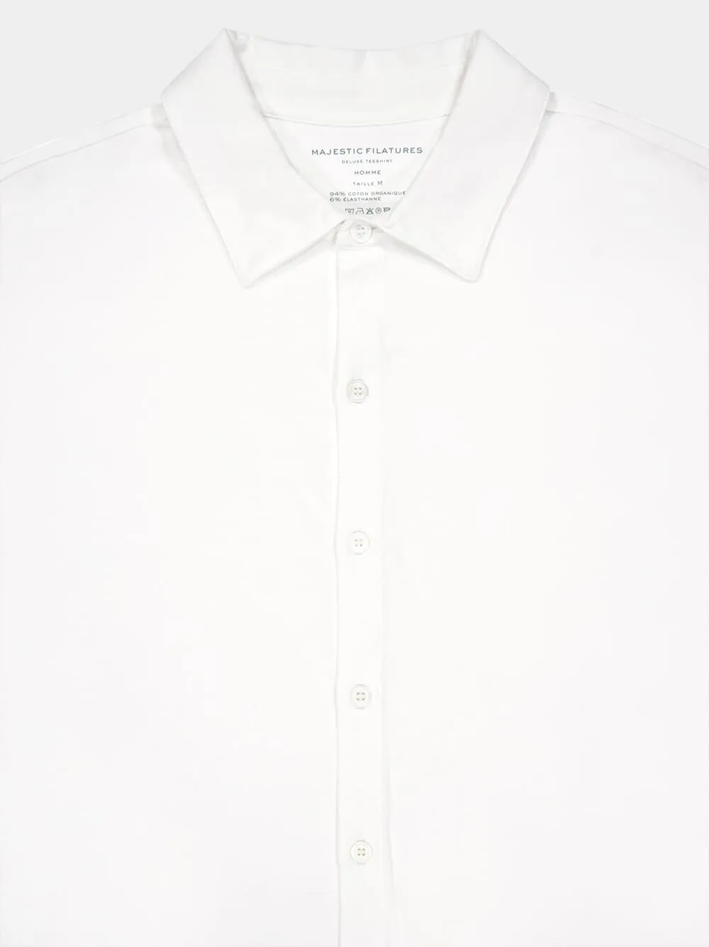 White Organic Cotton Artisanal Dyeing Herman Shirt sold by Fashion Clinic product image thumbnail 3