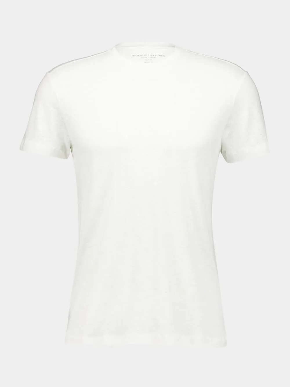 White Round Neck Short-Sleeved T-Shirt sold by Fashion Clinic