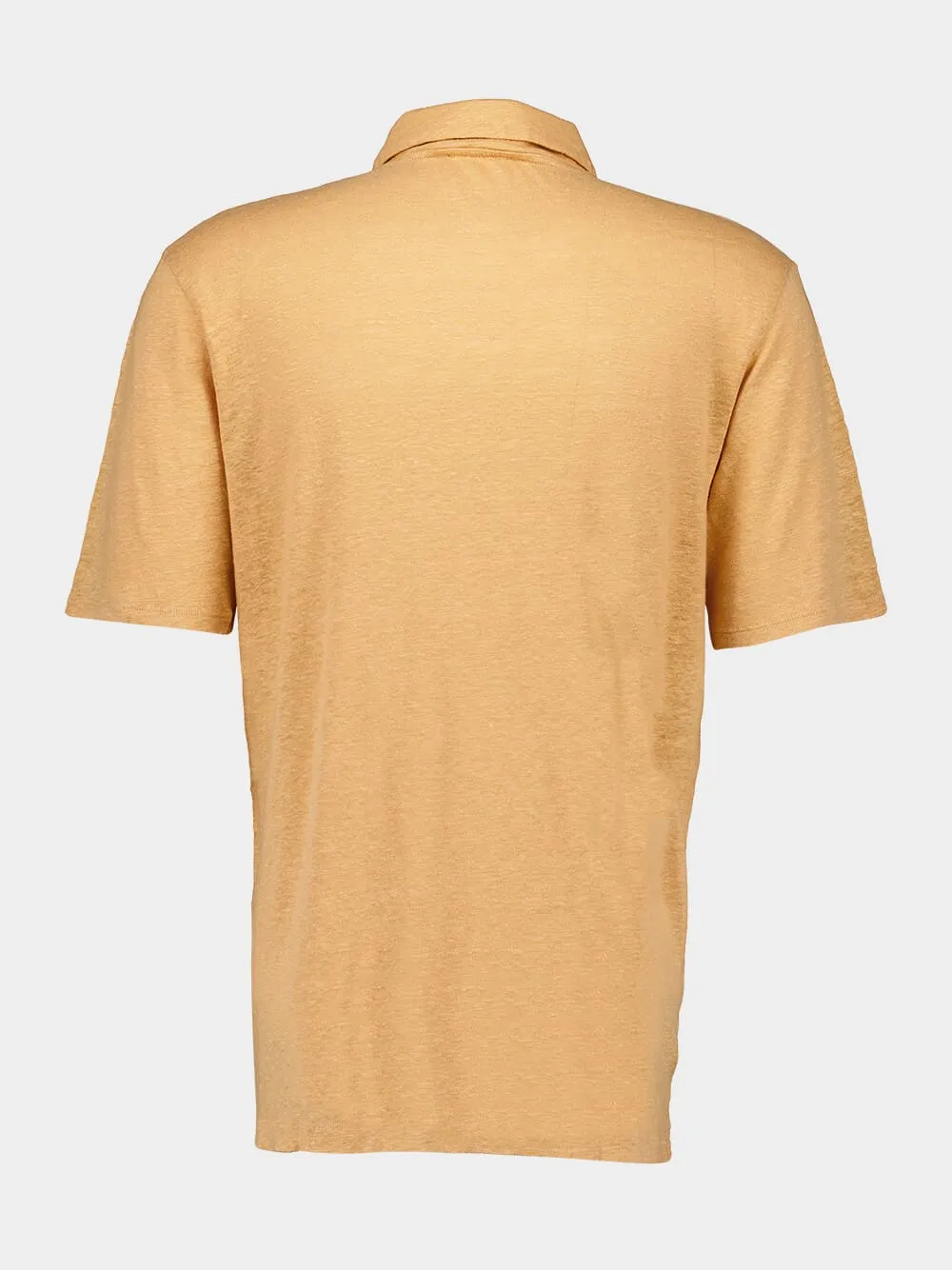 Orange Mello Linen Polo sold by Fashion Clinic product image thumbnail 2