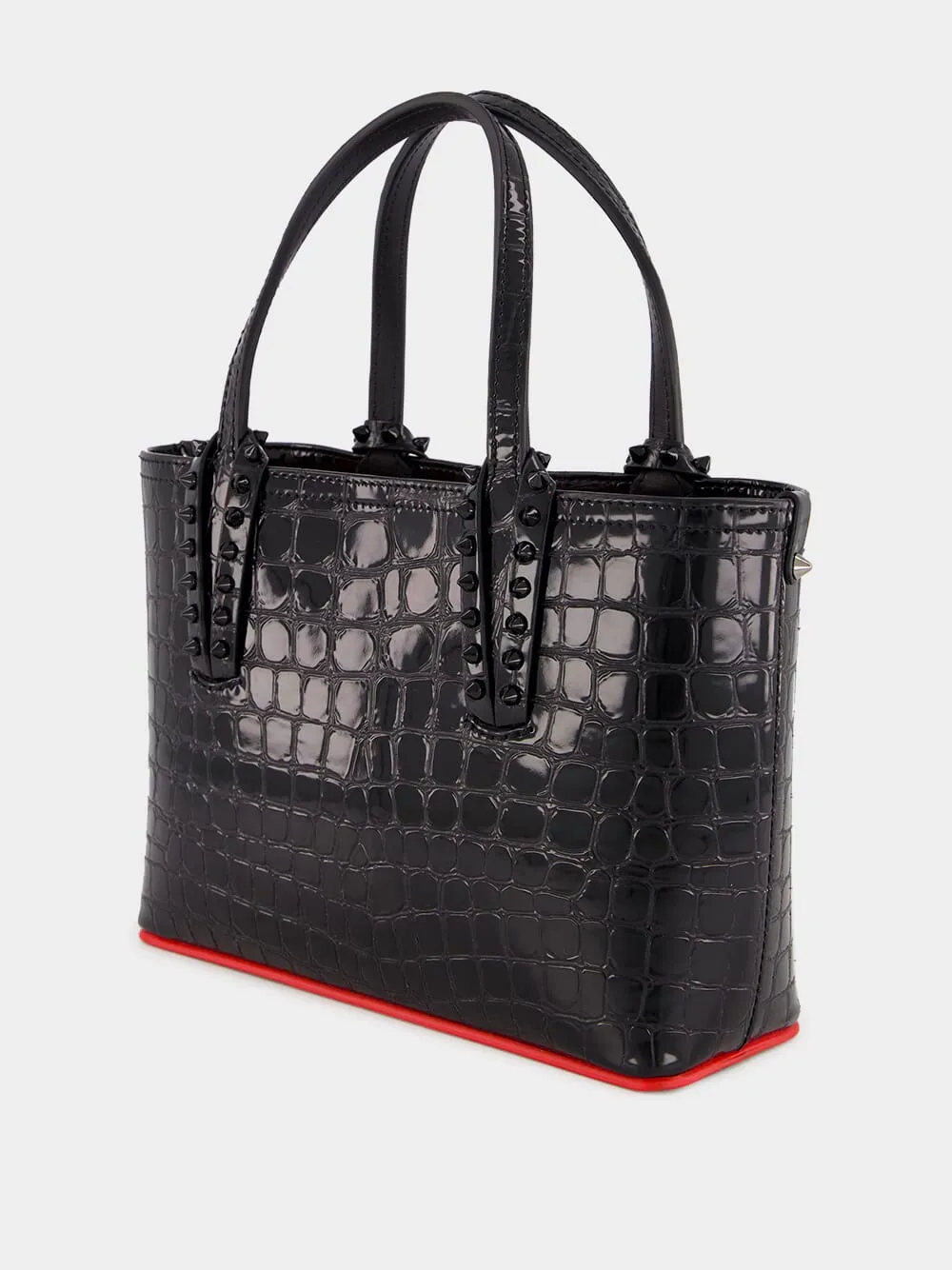 Black Cabata Mini Tote Bag sold by Fashion Clinic product image thumbnail 5