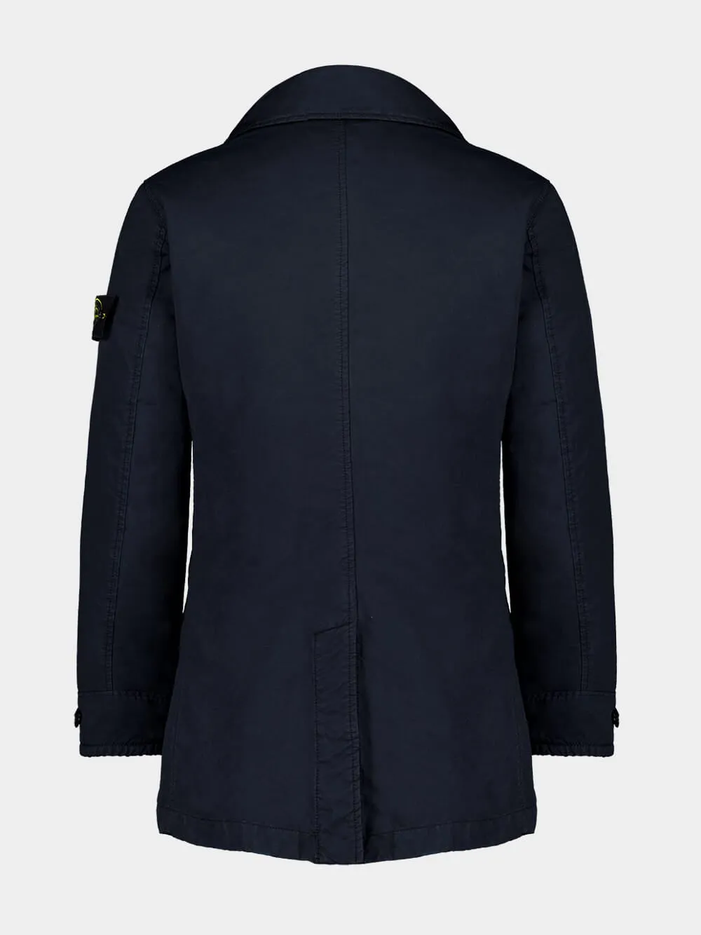Blue Short Trench Coat with Anti-Drop sold by Fashion Clinic product image thumbnail 3