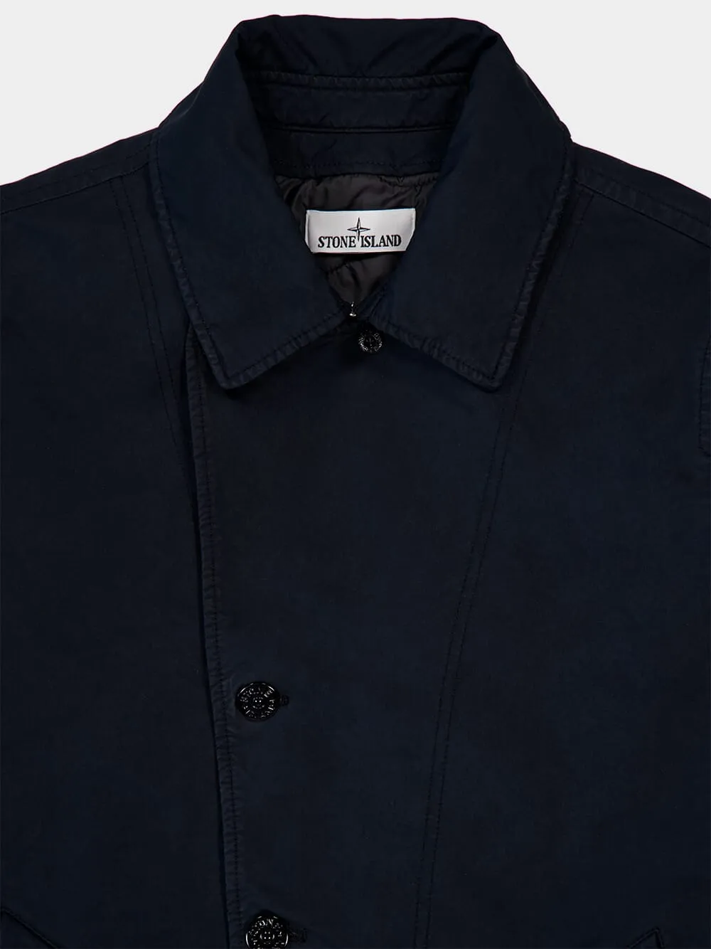 Blue Short Trench Coat with Anti-Drop sold by Fashion Clinic product image thumbnail 5