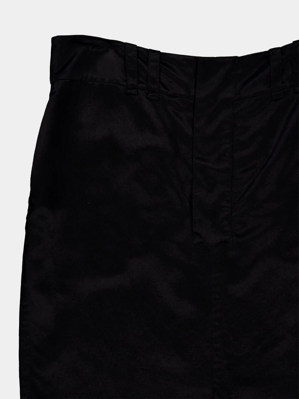 Black Silk Midi Skirt sold by Fashion Clinic product image thumbnail 3