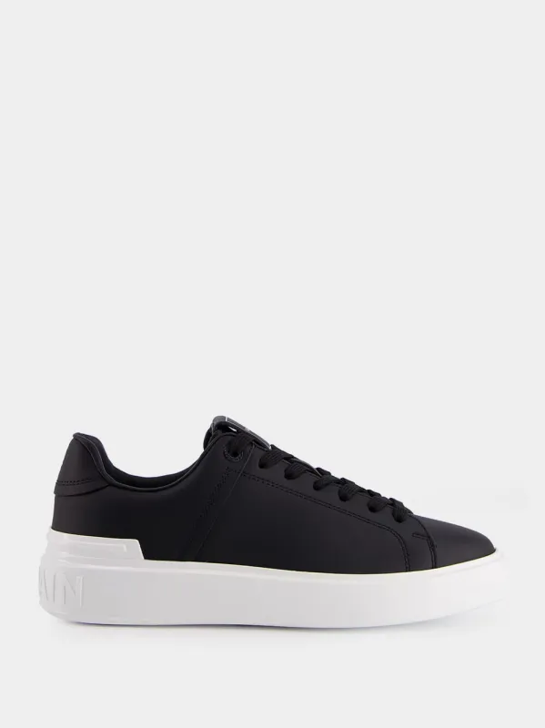 Black B-Court Calfskin Sneakers sold by Fashion Clinic