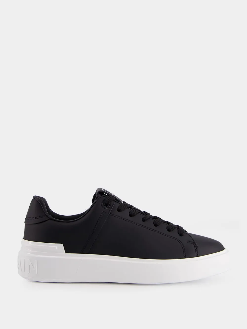 Black B-Court Calfskin Sneakers sold by Fashion Clinic
