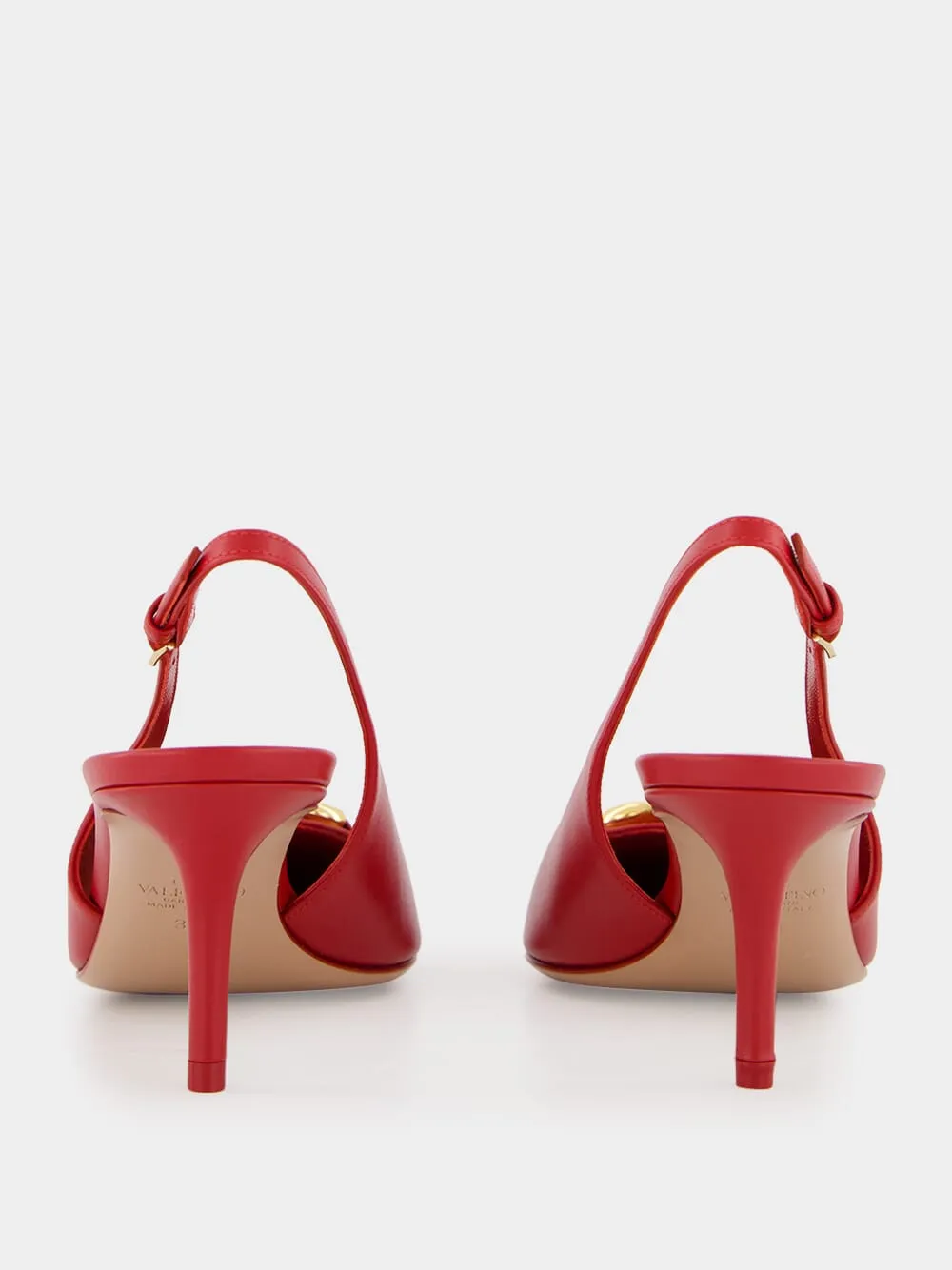 Red VLogo The Bold Edition Slingback Pumps sold by Fashion Clinic product image thumbnail 5