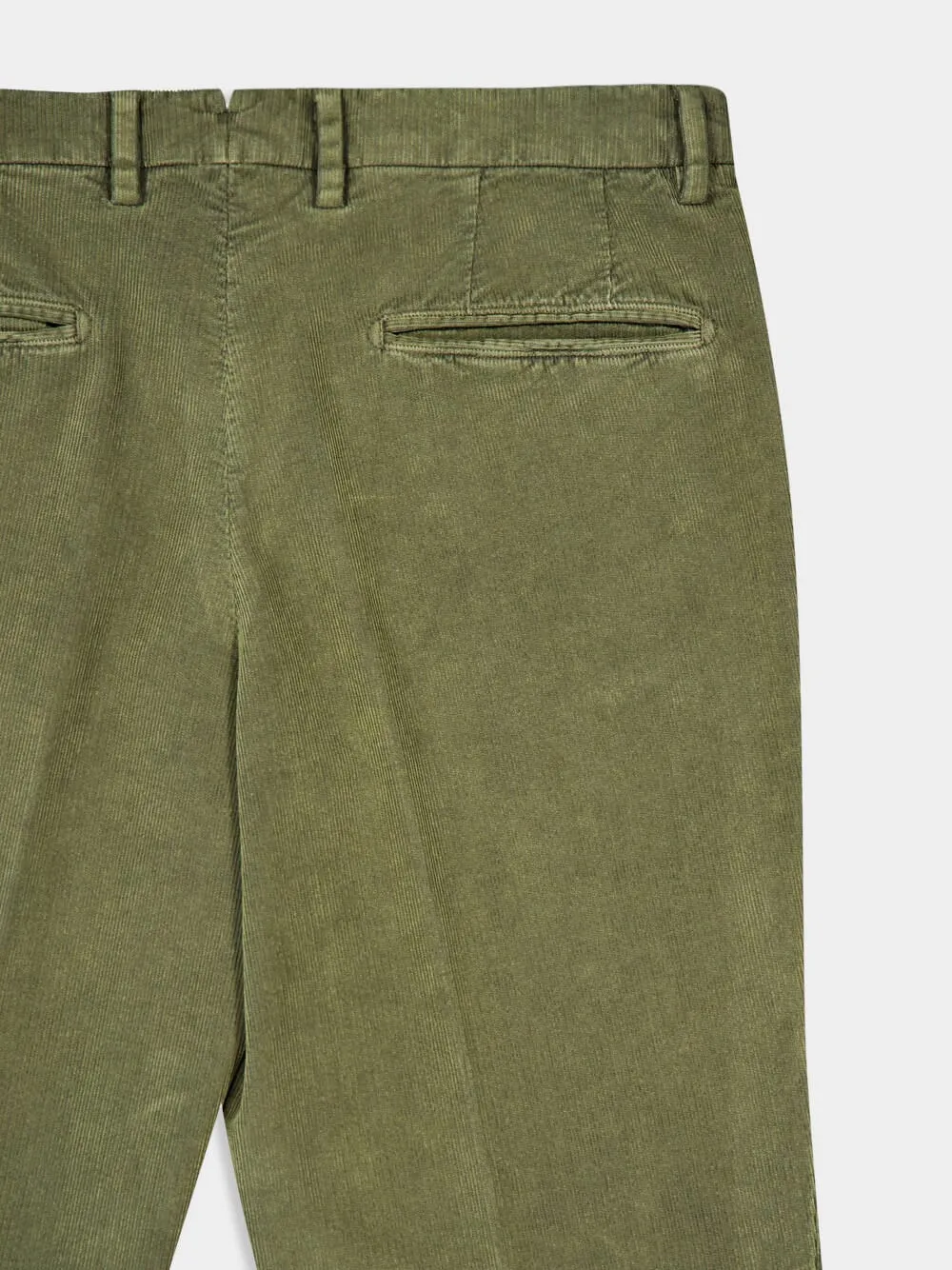 Green Classic Fit Trousers sold by Fashion Clinic product image thumbnail 4
