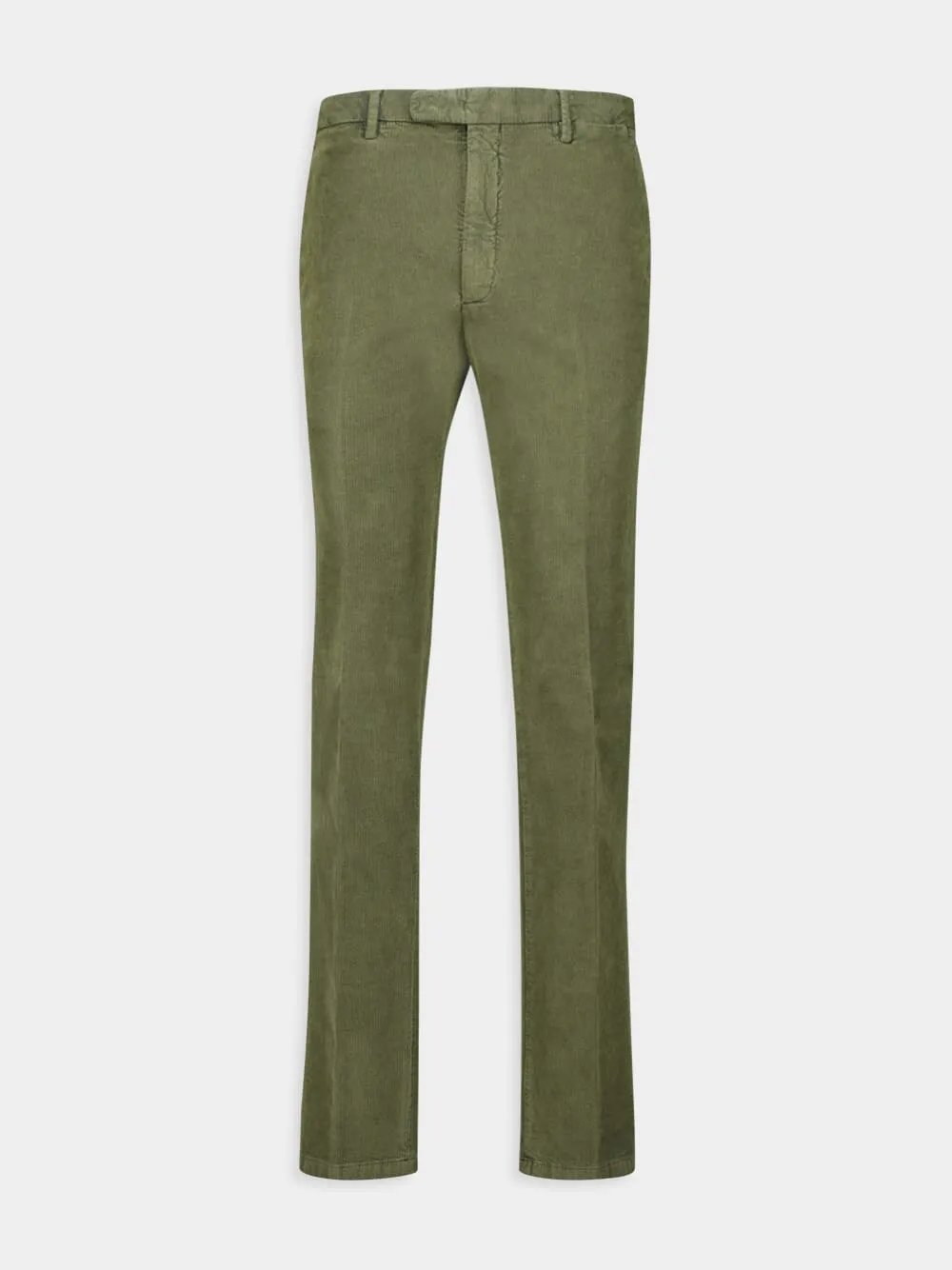 Green Classic Fit Trousers sold by Fashion Clinic