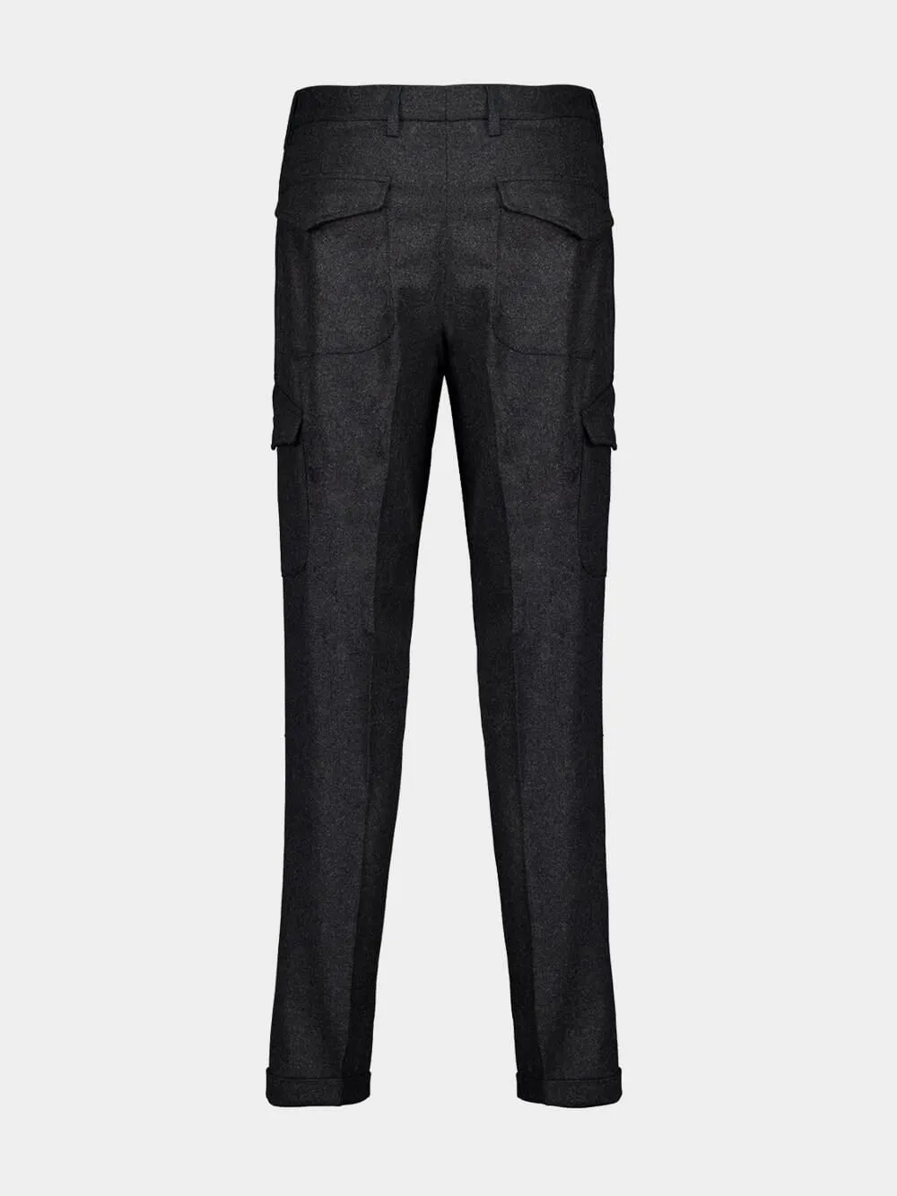 Classic Fit Virgin Wool Cargo Trousers sold by Fashion Clinic product image thumbnail 2