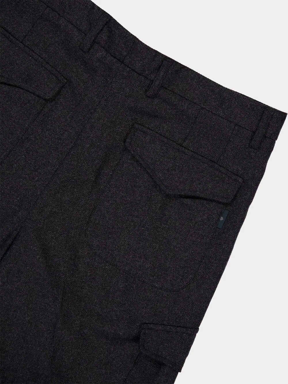 Classic Fit Virgin Wool Cargo Trousers sold by Fashion Clinic product image thumbnail 4