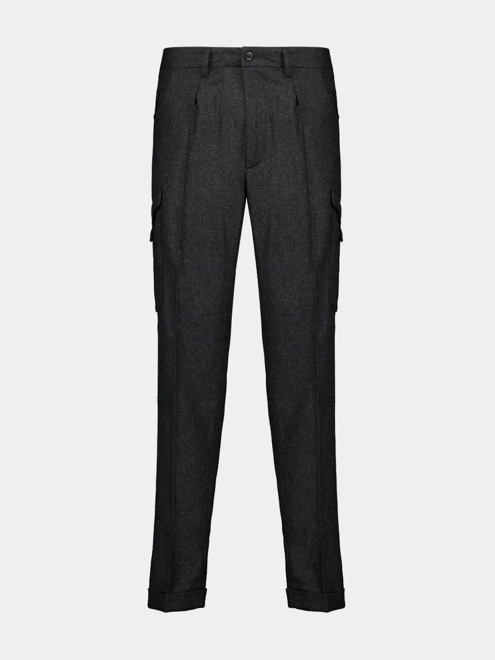 Classic Fit Virgin Wool Cargo Trousers sold by Fashion Clinic