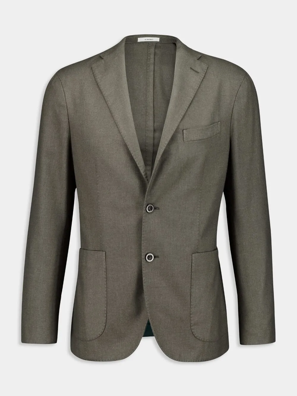 Grey Single-Breasted Cashmere Blazer sold by Fashion Clinic