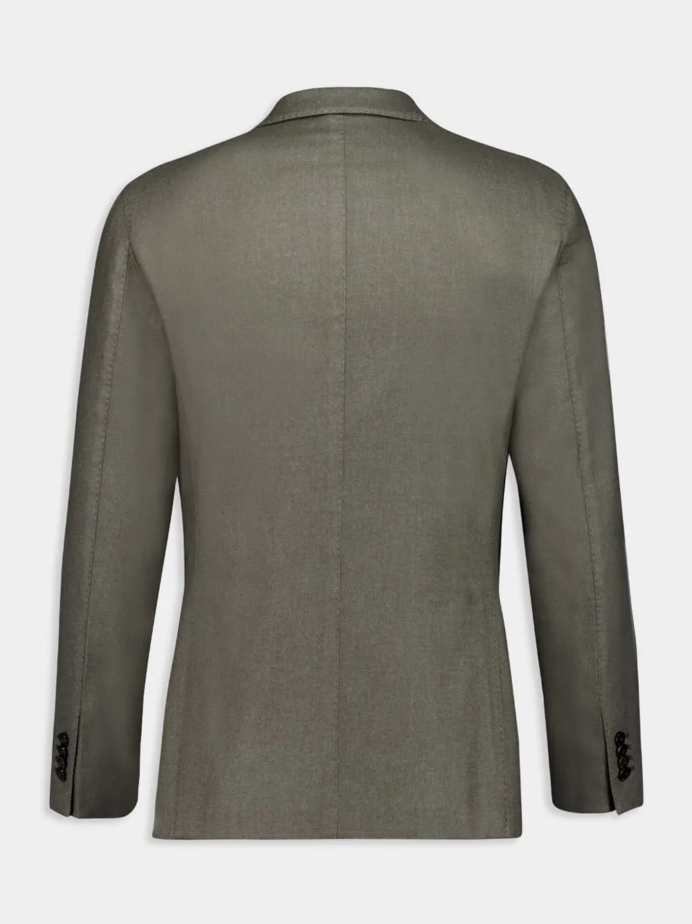 Grey Single-Breasted Cashmere Blazer sold by Fashion Clinic product image thumbnail 2