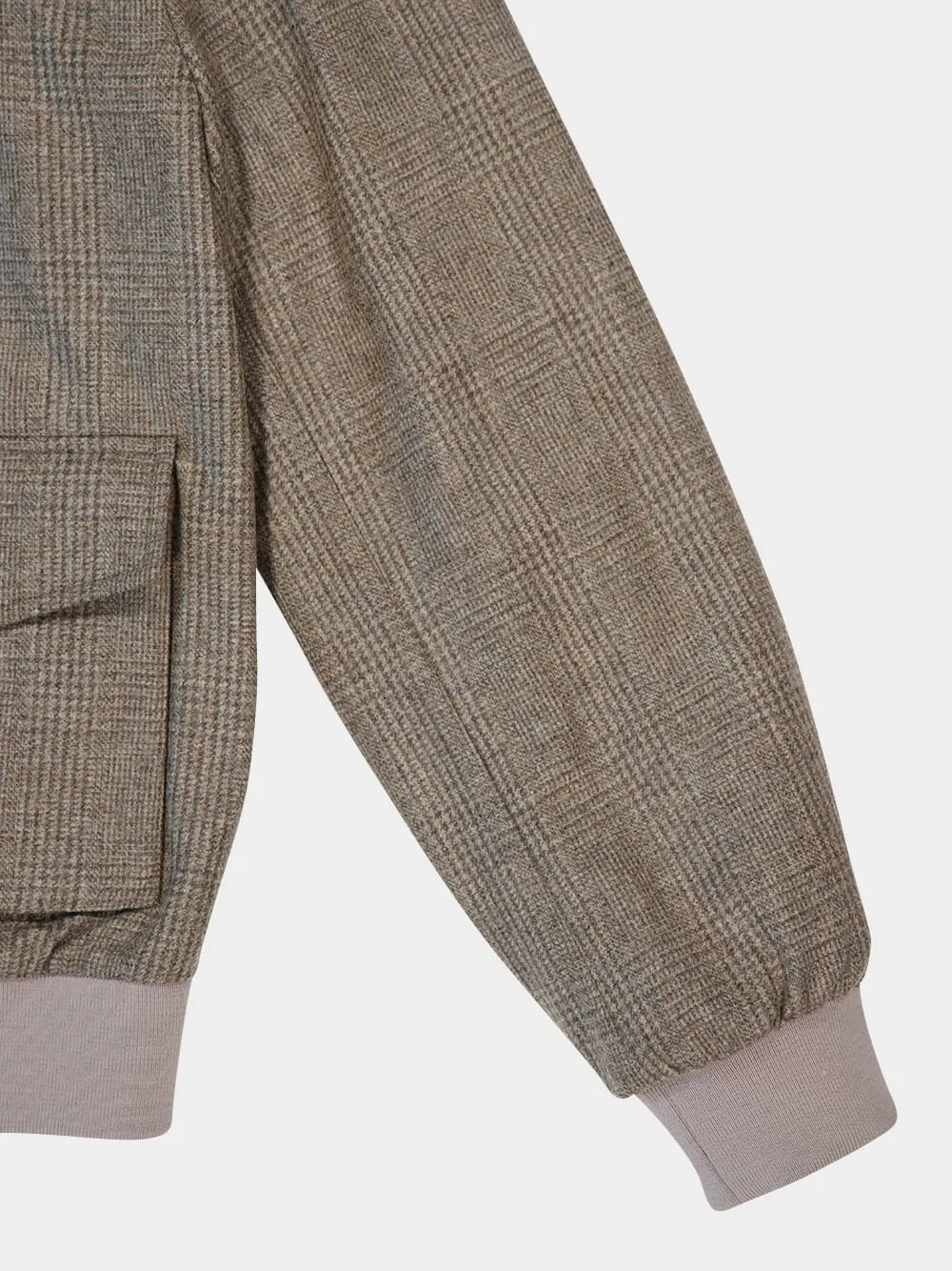 Virgin Wool Bomber Jacket sold by Fashion Clinic product image thumbnail 4