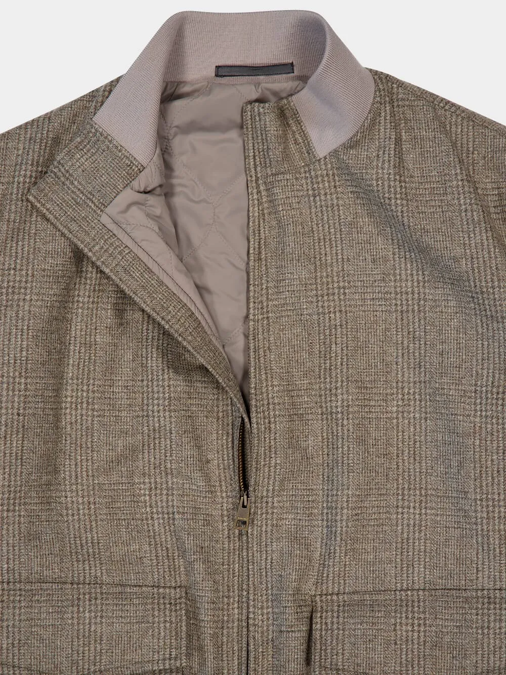 Virgin Wool Bomber Jacket sold by Fashion Clinic product image thumbnail 3