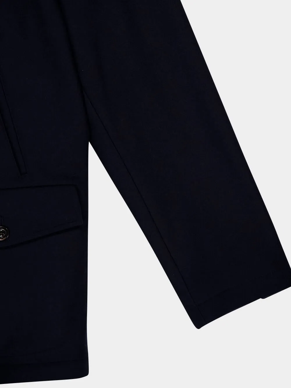 Dark Blue Virgin Wool Jacket sold by Fashion Clinic product image thumbnail 4