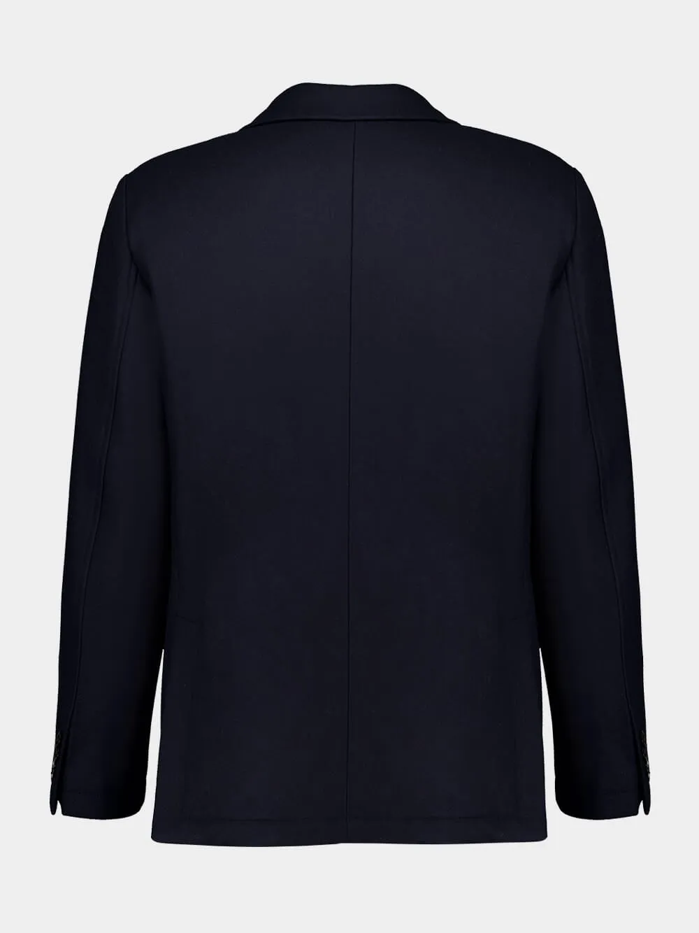 Dark Blue Virgin Wool Jacket sold by Fashion Clinic product image thumbnail 2