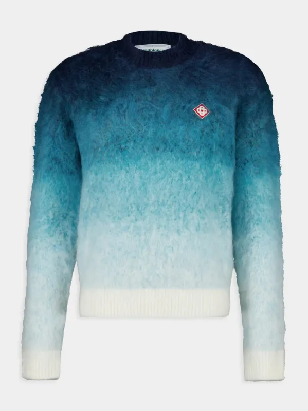 Gradient Mohair Crewneck Sweater sold by Fashion Clinic