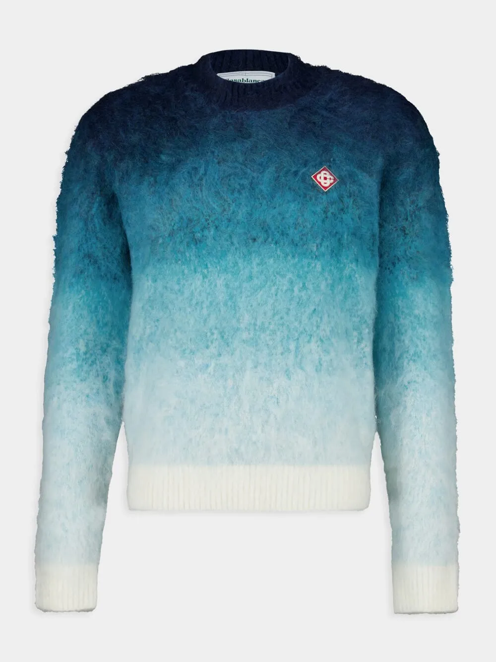 Gradient Mohair Crewneck Sweater sold by Fashion Clinic