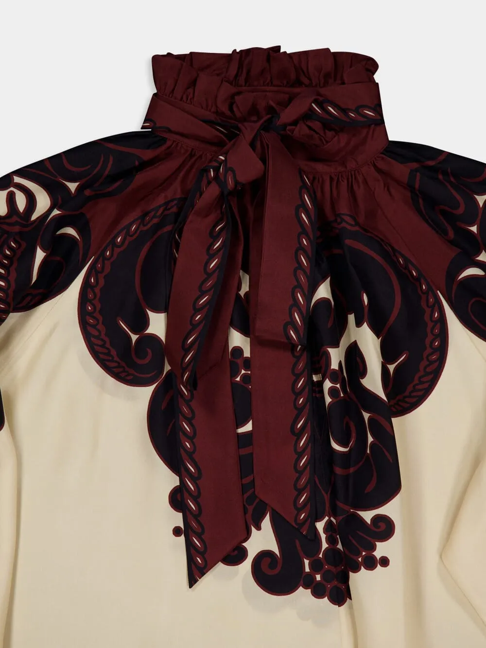 Corsini Placée Cream Silk Voile Cerere Blouse sold by Fashion Clinic product image thumbnail 3
