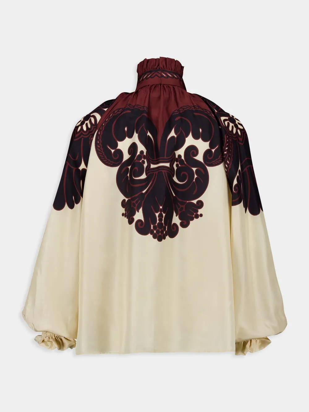 Corsini Placée Cream Silk Voile Cerere Blouse sold by Fashion Clinic product image thumbnail 2