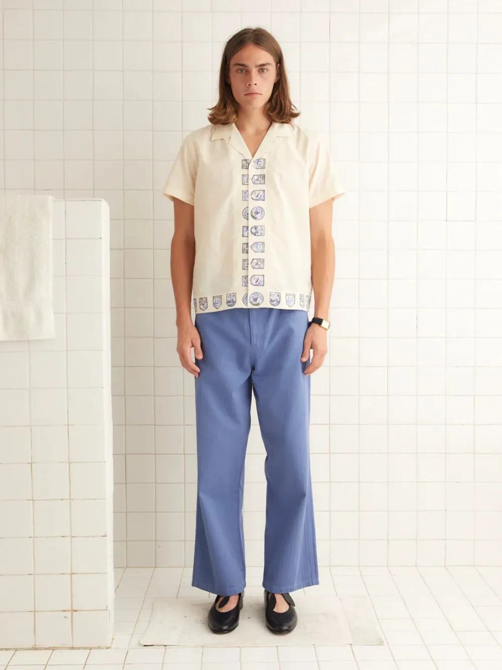 Ecru Ski Season Short Sleeve Shirt sold by Fashion Clinic product image thumbnail 2