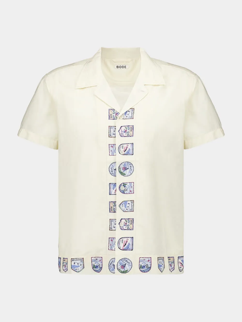 Ecru Ski Season Short Sleeve Shirt sold by Fashion Clinic