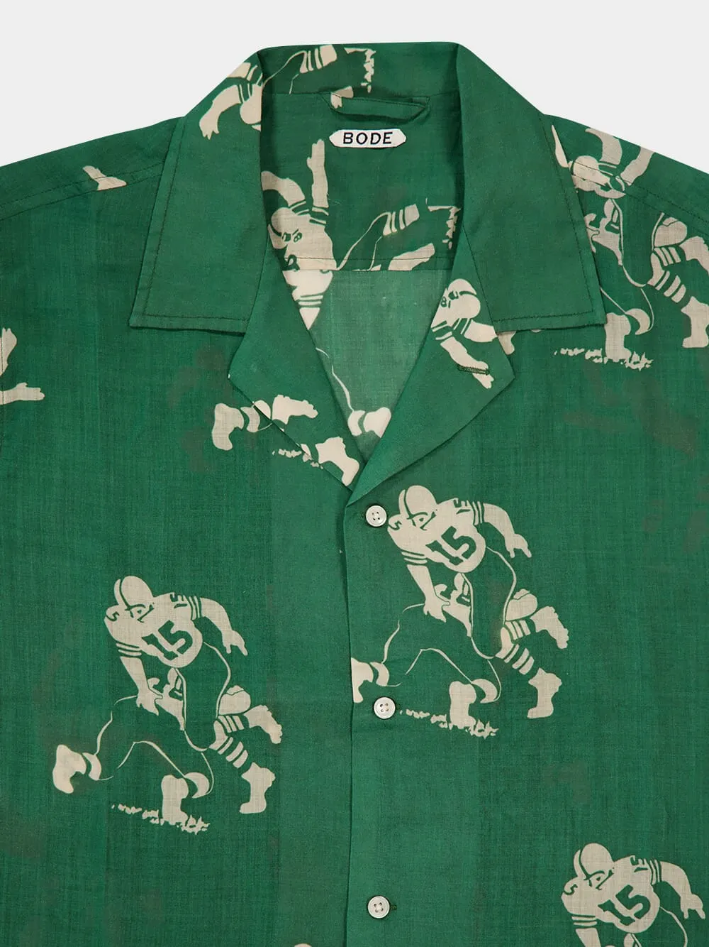 Green Football Silhouette Short Sleeve Shirt sold by Fashion Clinic product image thumbnail 5